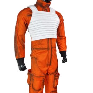 Xwing Pilot suit, Inspired by Star Wars Luke Skywalker with white vest