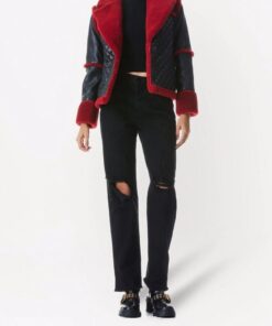 Women Aviator Pilot Style B3 Shearling Jacket”