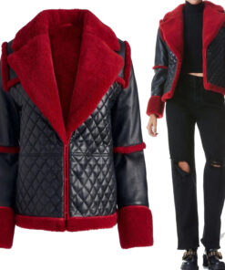 Women Aviator Pilot Style B3 Shearling Jacket”