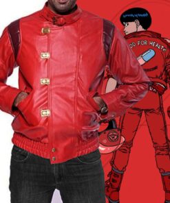 Akira Shotaro Kaneda Capsule Leather Jacket, Stylish Biker Wear, Handcrafted Leather Cosplay Anime Gift