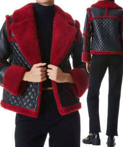 Women Aviator Pilot Style B3 Shearling Jacket”