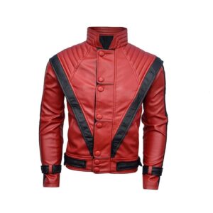 Michael Jackson Leather Jacket Celebrity Style Halloween Costume Jacket