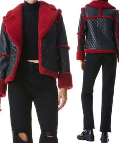 Women Aviator Pilot Style B3 Shearling Jacket”