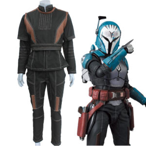Bo Katan Inspired Mandalorian Flight Suit, Bo Katan Flight Suit Star Wars Cosplay Costume 3 Piece Soft Parts Flak Vest And Suit
