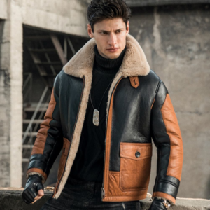 Hartford B3 Advanced Air Force Flight Bomber Jacket - High-Quality Thickened Leather