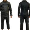Real Leather Darth Vader Costume, Inspired Darth Vader Outfit with Jacket and Pants, Black Mandalorian Cosplay Suit