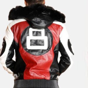 Vintage 8 Ball Leather Jacket by Michael Hoban - Iconic 90s Fashion