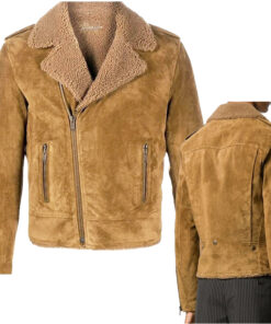 Men's Brown B3 Aviator Jacket RAF Aviator Brown Bomber Jacket Shearling Jacket suede Leather Jacket B3 Bomber Jacket For Men