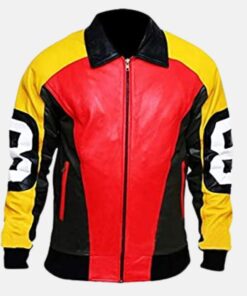 Vintage 8 Ball Leather Jacket by Michael Hoban - Iconic 90s Fashion
