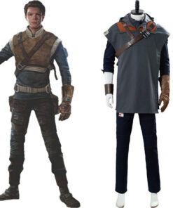 Jedi: Fallen Order Cal Kestis Cosplay Costume Outfit Full Set Suit Halloween