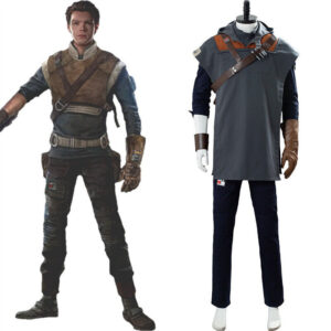 Jedi: Fallen Order Cal Kestis Cosplay Costume Outfit Full Set Suit Halloween
