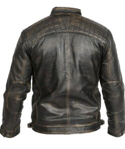 Distressed Leather Jacket
