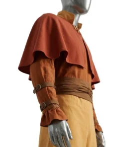 Aang Inspired Cosplay Costume, Air Nomad Monk Robe & Cape
