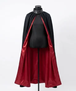 Black & Red Darth Vader High Collar Cape | Sith Lord Cosplay Cloak | Premium Handmade Costume Cape