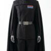 Imperial Officer Inspired Cosplay Costume, Black Military Uniform, Hooded Cape, Shirt, Pants & Belt Full Set