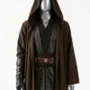 Star Wars Inspired Jedi Costume, Brown Hooded Robe & Tunic, Jedi Warrior Cosplay Outfit