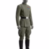 Imperial Officer Cosplay Costume, Olive Green Military Uniform with Cap, Belt & Boots