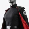 Second Sister Inspired Cosplay Costume, Black & Red Jedi Hunter Outfit, Hooded Cape, Top & Pants Full Set