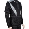 Star Wars Mandalorian Black Bounty Hunter Cosplay Costume 3-Piece Flight Suit with Vest
