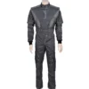 Star Wars Mandalorian Grey Flight Suit 3-Piece Din Djarin Bounty Hunter Cosplay Costume with Vest