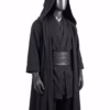 Darth Maul Inspired Sith Lord Cosplay Costume, Black Hooded Cloak, Dark Warrior Outfit