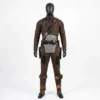 Star Wars Din Djarin Mandalorian Cosplay Costume | Bounty Hunter Flight Suit with Cummerbund & Belt